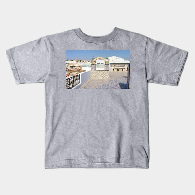 Roof Terrace Kids T-Shirt by tomg